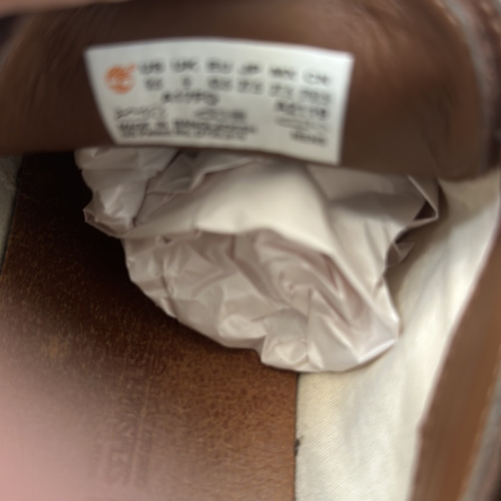 Timberland brown tan soft suede lace up oxfords with sensorflex 9.5 - Picture 7 of 7